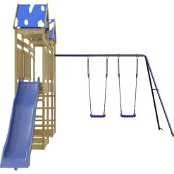vidaXL Parque infantil de exterior madera de pino impregnada New