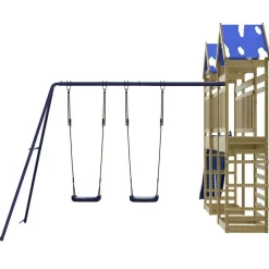 vidaXL Parque infantil de exterior madera de pino impregnada New