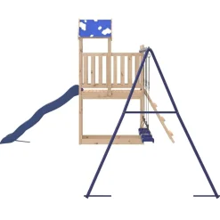 vidaXL Parque infantil de exterior de madera maciza de pino Best