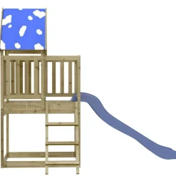 vidaXL Parque infantil de exterior madera de pino impregnada Clearance