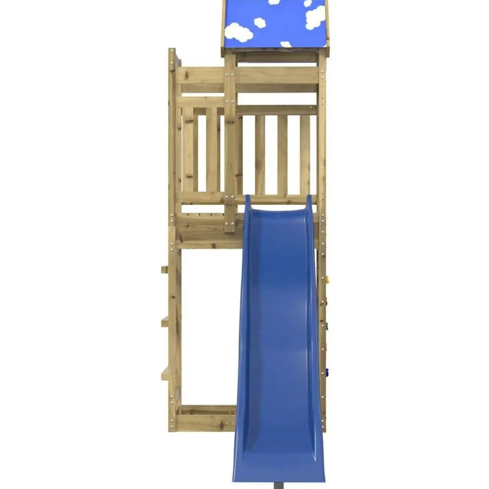 vidaXL Parque infantil de exterior madera de pino impregnada Clearance
