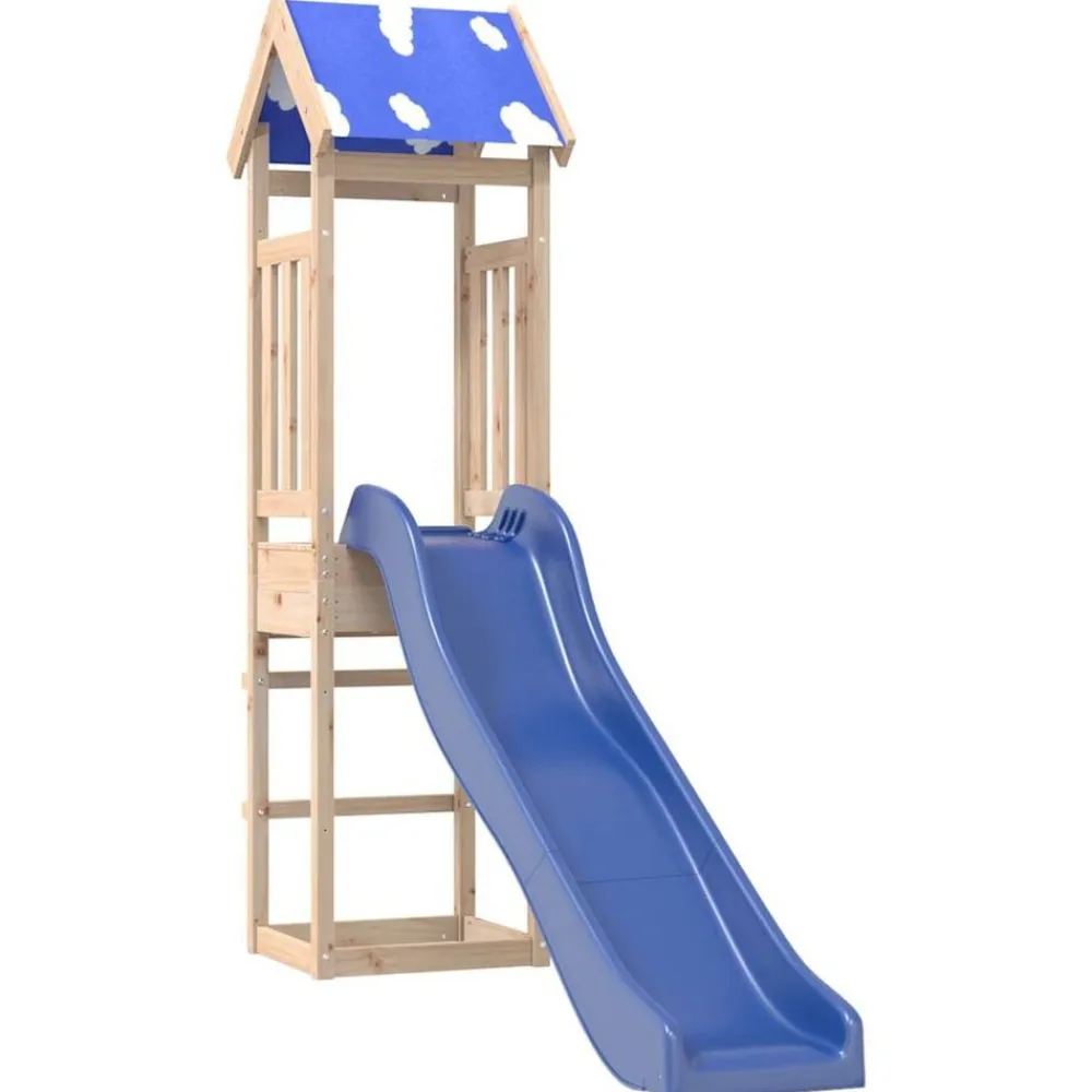vidaXL Parque infantil de exterior de madera maciza de pino Outlet