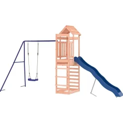 vidaXL Parque infantil de exterior madera maciza Douglas