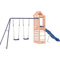 vidaXL Parque infantil de exterior madera maciza Douglas New