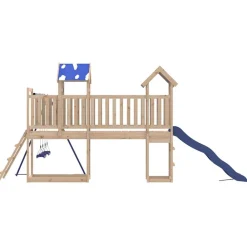 vidaXL Parque infantil de exterior de madera maciza de pino