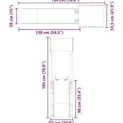 vidaXL Parque infantil de exterior madera maciza Douglas3156935 Online