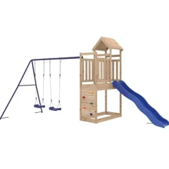 vidaXL Parque infantil de exterior madera maciza de pino Sale