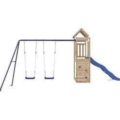 vidaXL Parque infantil de exterior madera maciza de pino Sale