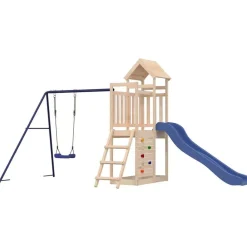 vidaXL Parque infantil de exterior madera maciza de pino Discount