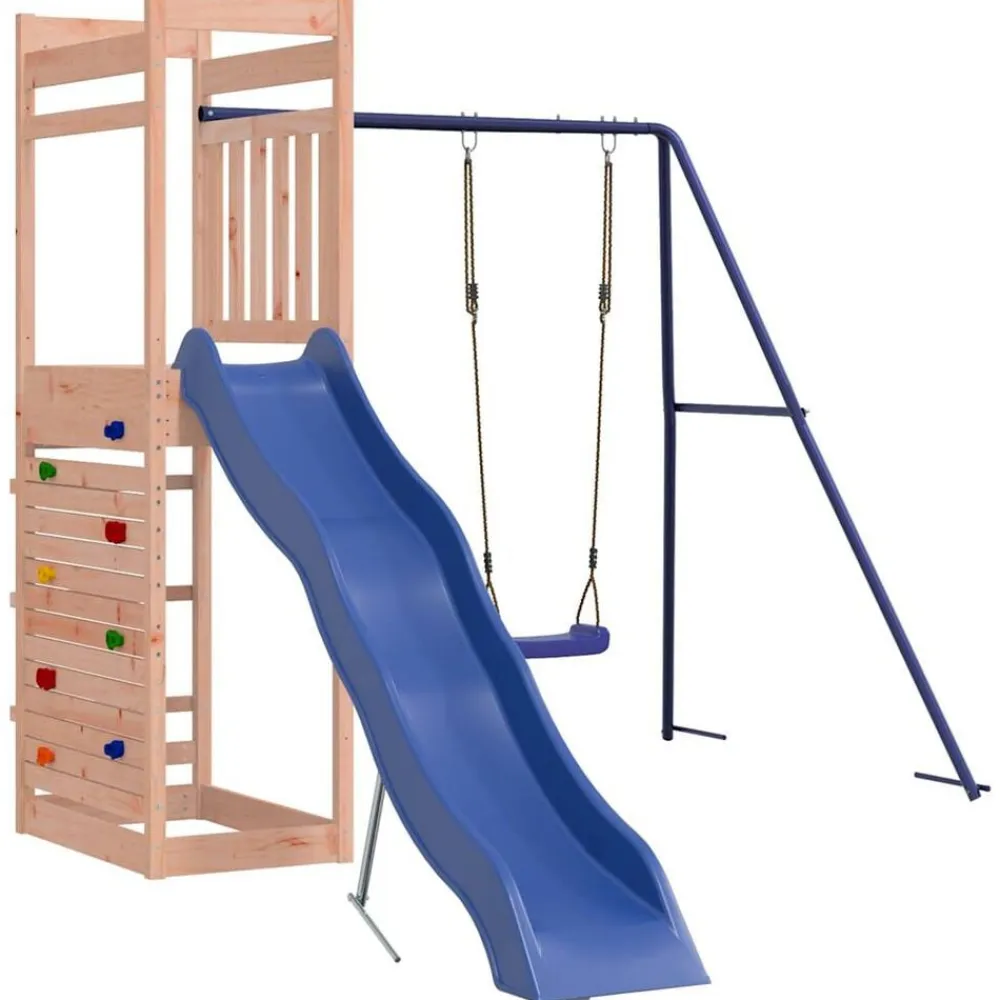 vidaXL Parque infantil de exterior madera maciza Douglas Hot