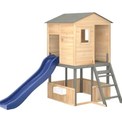 vidaXL Estructuras Para Juegos Al Aire Libre-Parque infantil de exterior madera maciza de abeto