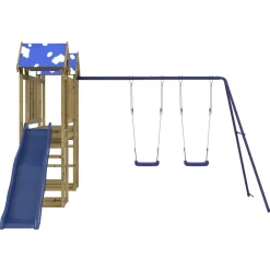 vidaXL Parque infantil de exterior madera de pino impregnada Sale
