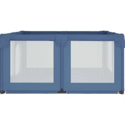vidaXL Parque para bebés con 2 puertas tela Oxford Azul claro Hot