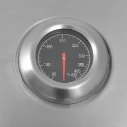 vidaXL Parrilla de Gas con Quemador con rueda con puerta Plateado Sale
