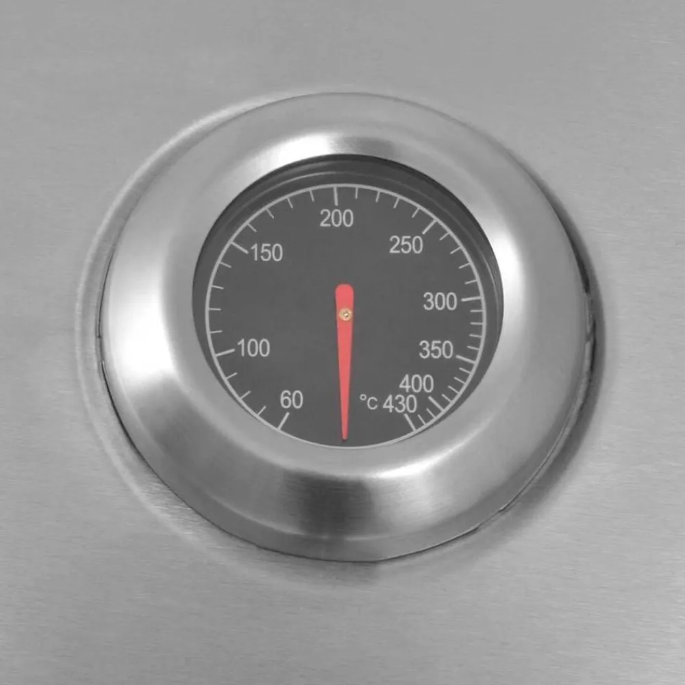 vidaXL Parrilla de Gas con Quemador con rueda con puerta Plateado Sale