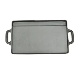 vidaXL Parrilla grill reversible hierro fundido 50x23 cm
