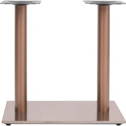 vidaXL Pata de mesa de bistró acero inoxidable latón 70x40x72 cm Dorado New