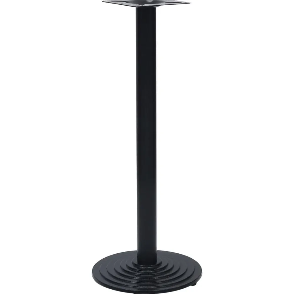 vidaXL Accesorios Para Mesas-Pata de mesa de bistró negra Ø43x107 cm Hierro fundido