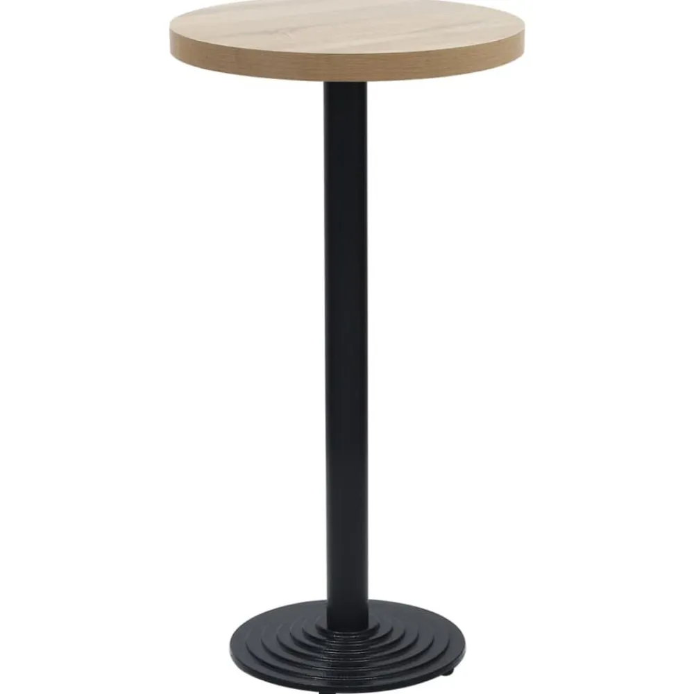 vidaXL Accesorios Para Mesas-Pata de mesa de bistró negra Ø43x107 cm Hierro fundido