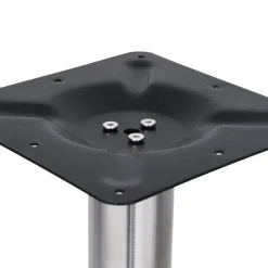 vidaXL Pata de mesa de bistró plateada Ø45x72 cm acero inoxidable Discount