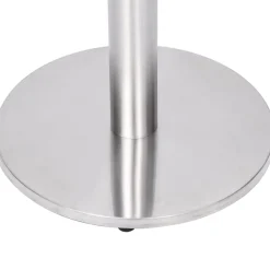 vidaXL Pata de mesa de bistró plateada Ø45x72 cm acero inoxidable Discount
