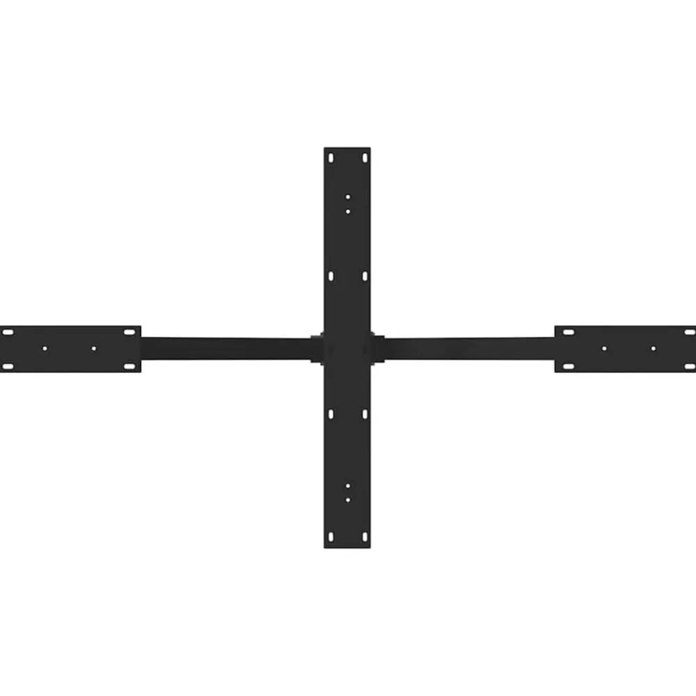 vidaXL Pata de mesa de comedor forma de araña negra 120x68x(72-73) cm acero Negro Clearance
