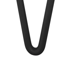 vidaXL Accesorios De Bricolaje-Pata de Mueble 2 pcs Negro 54.1 x 54.1 x 100 mm Hierro