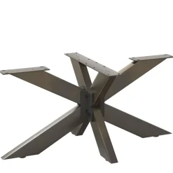 vidaXL Accesorios Para Mesas-Pata para mesa de centro con forma de araña, color negro, 98 x 58 x (42-43) cm, acero