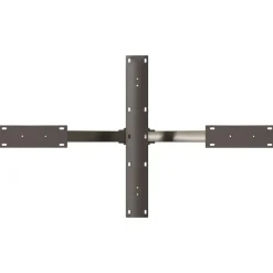 vidaXL Accesorios Para Mesas-Pata para mesa de centro con forma de araña, color negro, 98 x 58 x (42-43) cm, acero