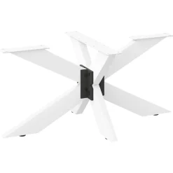vidaXL Accesorios Para Mesas-Pata para mesa de centro con forma de araña, color , 98 x 58 x (42-43) cm, acero