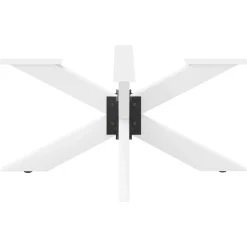 vidaXL Accesorios Para Mesas-Pata para mesa de centro con forma de araña, color , 98 x 58 x (42-43) cm, acero