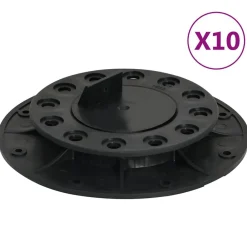 vidaXL Patas ajustables para terraza 10 unidades 20-30 mm New