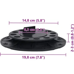 vidaXL Patas ajustables para terraza 10 unidades 20-30 mm New