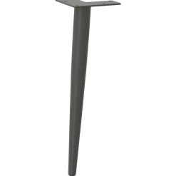 vidaXL Patas cónicas para mesa de centro (4 unidades), , 30-31 cm, acero Antracita New
