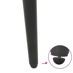 vidaXL Patas cónicas para mesa de centro (4 unidades), , 30-31 cm, acero Antracita New