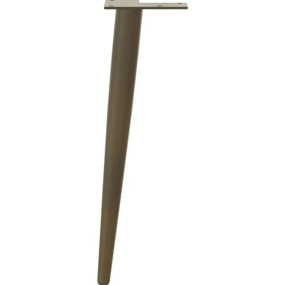 vidaXL Accesorios Para Mesas-Patas cónicas para mesa de centro , 4 unidades, acero , 30-31 cm