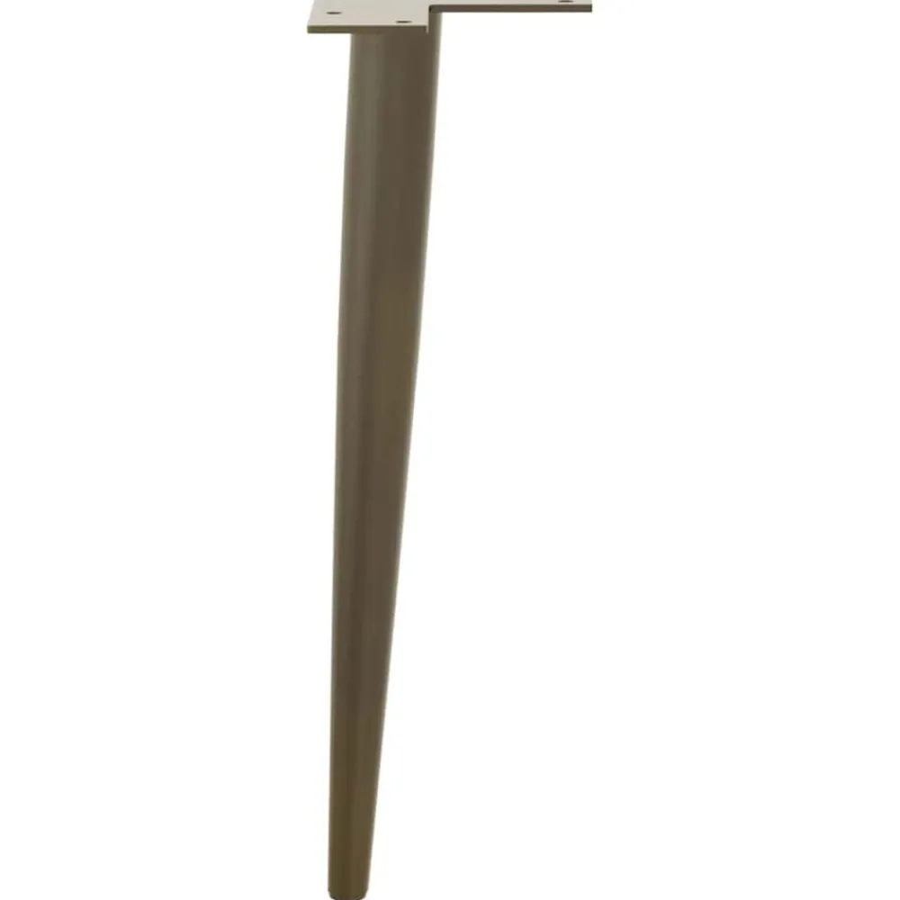 vidaXL Accesorios Para Mesas-Patas cónicas para mesa de centro , 4 unidades, acero , 30-31 cm