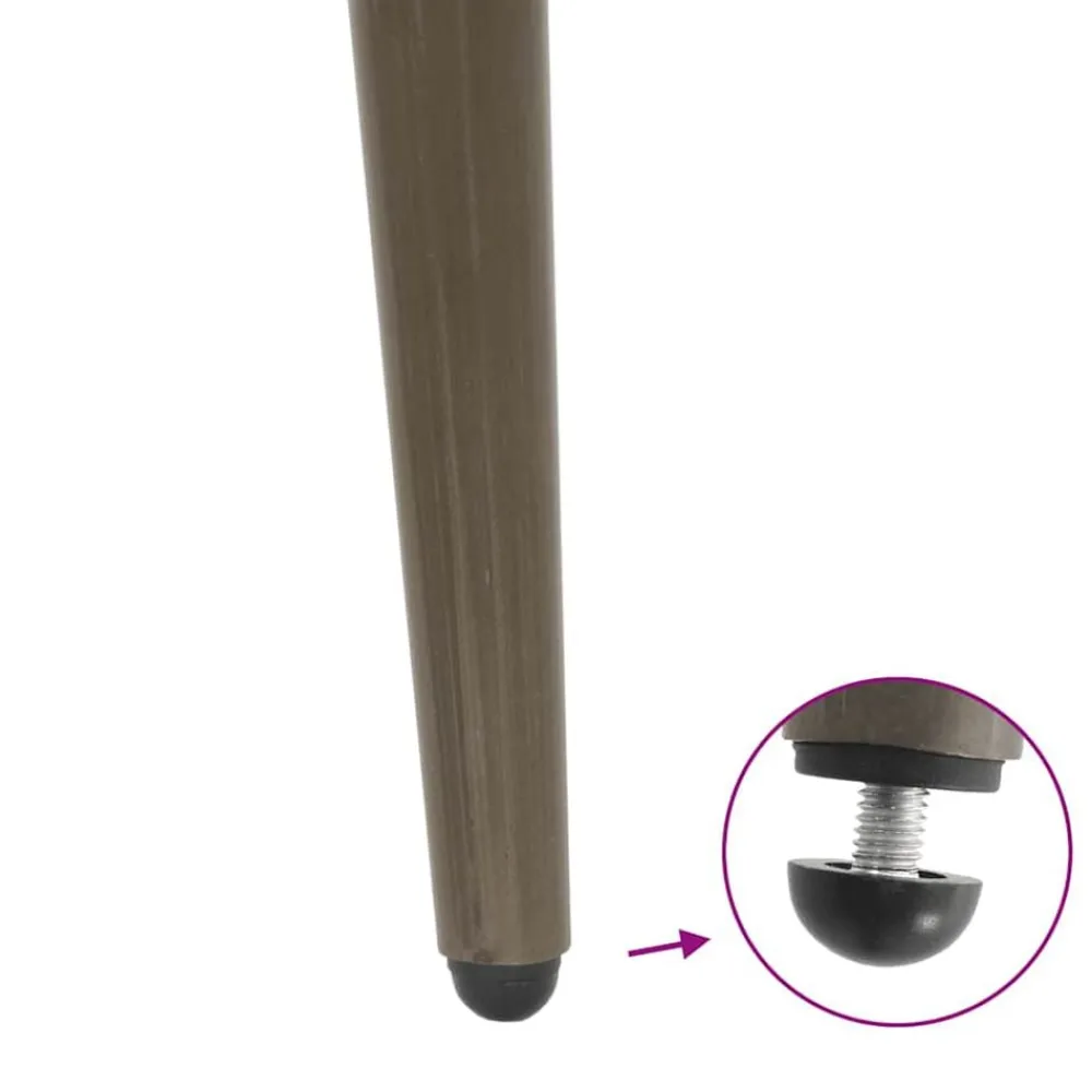 vidaXL Accesorios Para Mesas-Patas cónicas para mesa de centro , 4 unidades, acero , 30-31 cm