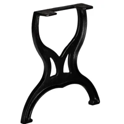 vidaXL Accesorios Para Mesas-Patas de banco estructura en X 2 uds hierro fundido
