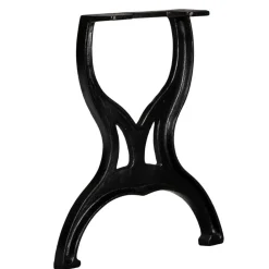 vidaXL Accesorios Para Mesas-Patas de banco estructura en X 2 uds hierro fundido