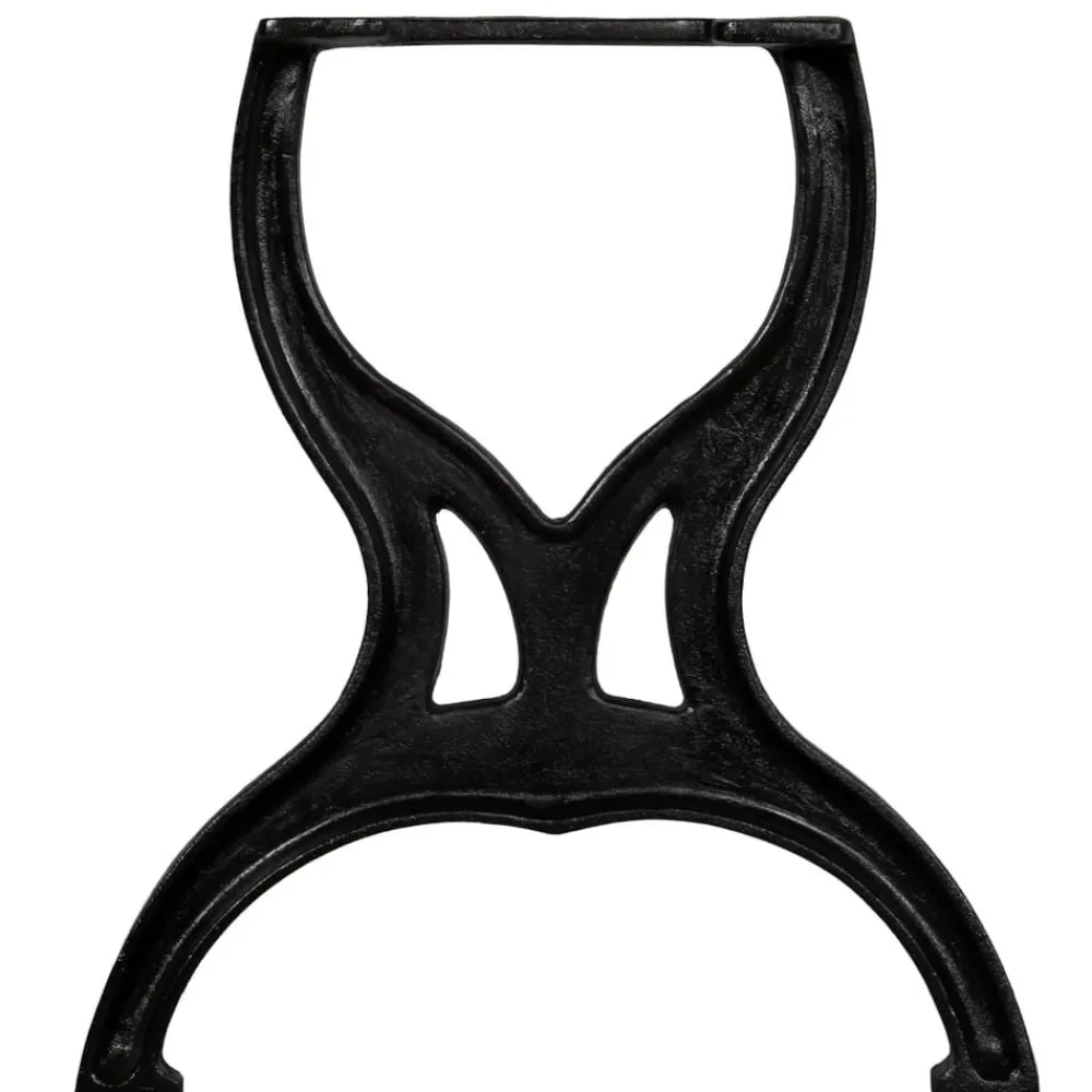 vidaXL Accesorios Para Mesas-Patas de banco estructura en X 2 uds hierro fundido