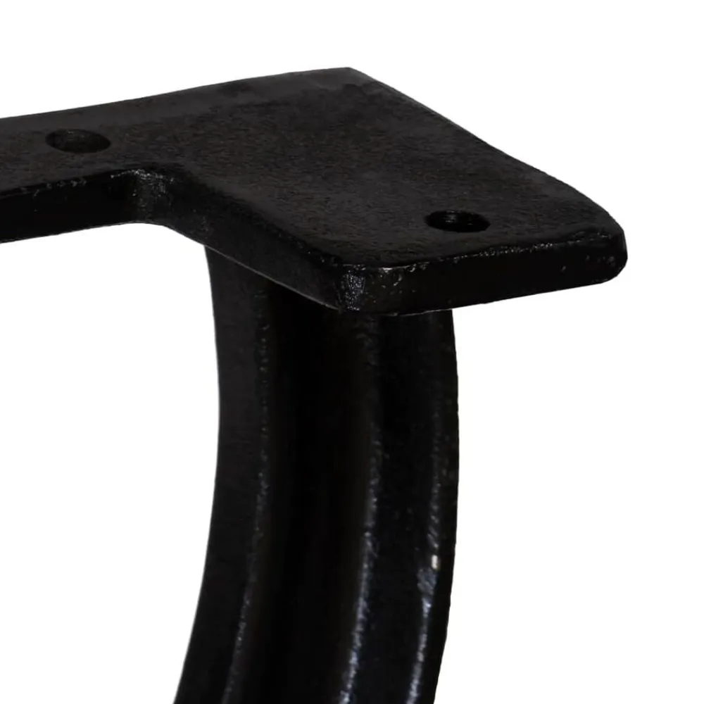 vidaXL Accesorios Para Mesas-Patas de banco estructura en X 2 uds hierro fundido