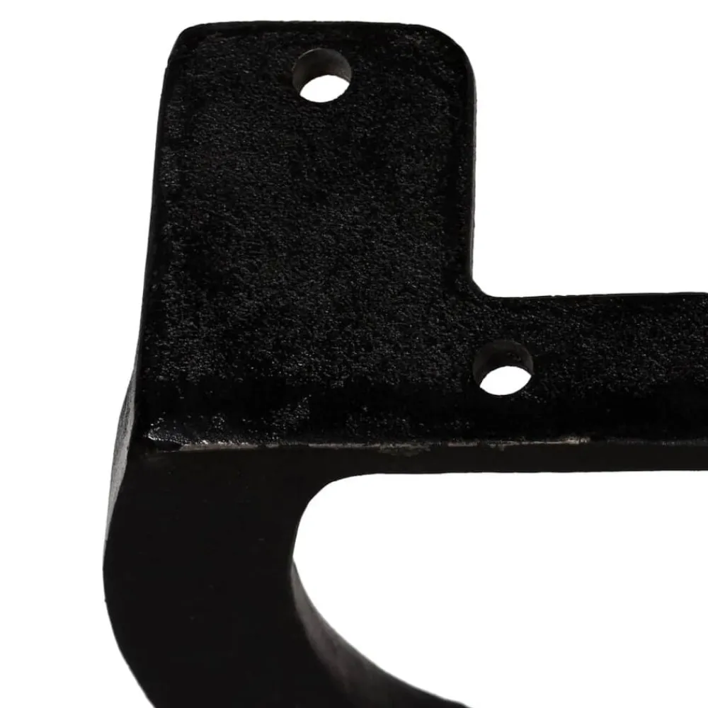 vidaXL Accesorios Para Mesas-Patas de banco estructura en X 2 uds hierro fundido