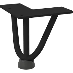 vidaXL Accesorios Para Mesas-Patas de horquilla para mesa de centro (4 unidades), color , 10 cm, acero macizo