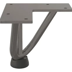 vidaXL Patas de horquilla para mesa de centro (4 unidades, acero , 10 cm, acero macizo) Natural Best