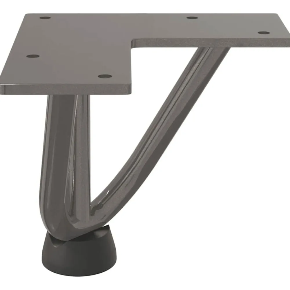 vidaXL Patas de horquilla para mesa de centro (4 unidades, acero , 10 cm, acero macizo) Natural Best