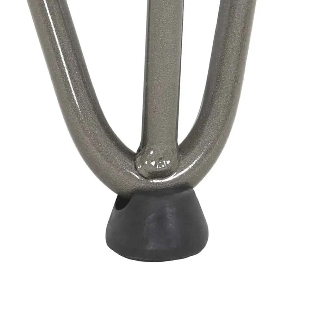 vidaXL Patas de horquilla para mesa de centro (4 unidades, acero , 10 cm, acero macizo) Natural Best