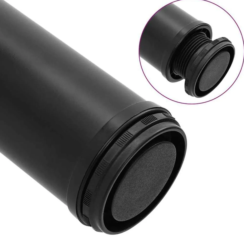 vidaXL Patas de mesa ajustables en 4 alturas 710 mm Negro