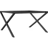 vidaXL Patas de mesa de centro estructura X acero 80x70x43 cm