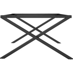 vidaXL Patas de mesa de centro estructura X acero 80x70x43 cm